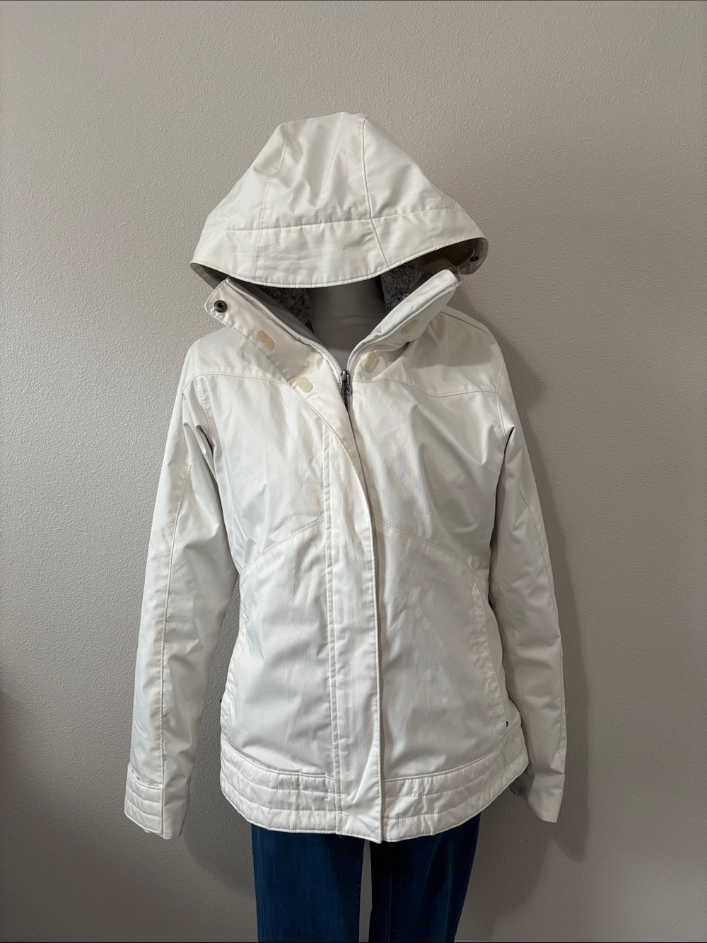 Columbia Interchange 3-in-1 Winter Jacket | Cream Ivory Gray | Women’s Medium